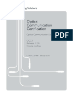 Optical Communication Certification: Optical Communication Consultant (OC-C) Occ3 Release 1.2.0 Course Outline