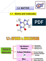 1.1 Atoms and Molecules