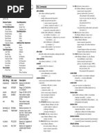 RIS SQL Commands Quick Reference