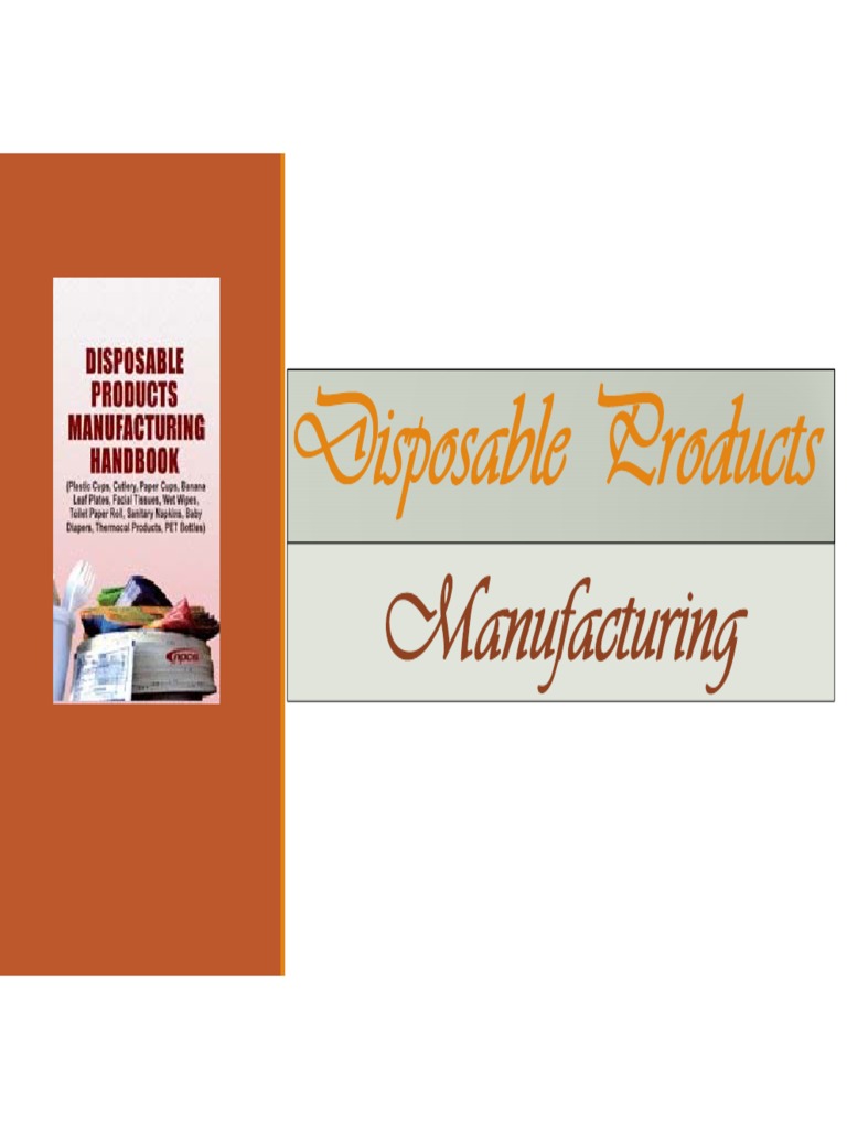 Disposable Products Manufacturing PDF Polystyrene Thermoplastic