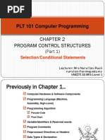 Program Control Structures - Part 1