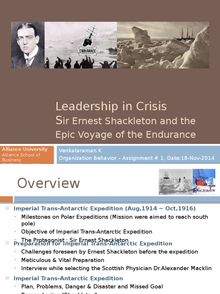 Shackleton's Leadership in Crisis | PDF | Ernest Shackleton | South Pole