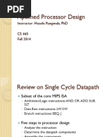 Pipeline Processor Design