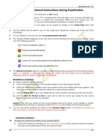 JAM 2015: General Instructions During Examination
