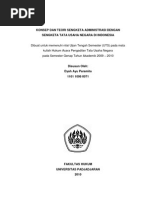 Download Konsep dan Teori Sengketa Administrasi dengan Sengketa Tata Usaha Negara di Indonesia by Dydi Arifien SN29400461 doc pdf