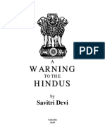 A Warning to the Hindus - Savitri Devi