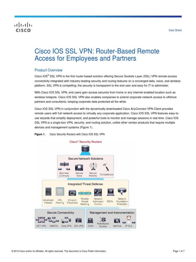 Product Data Sheet0900aecd80405e25 | PDF | Virtual Private Network ...