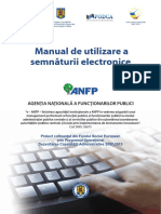 Manual de Utilizare A Semnaturii Electronice