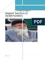 Speech Report On Edhi (NGO)