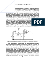 3 Amplifier Common Mode Rejection Ratio Part I Full