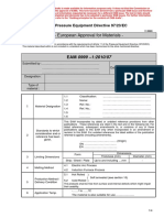 Formato Para European Approval for Materials - English