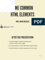 04 Some Common HTML Elements