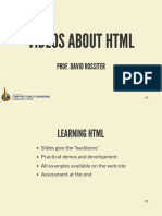01 Videos About HTML