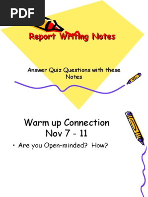 Report Writing