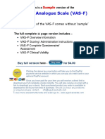 Visual Analogue Scale (VAS-F) SAMPLE