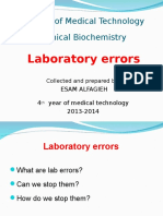 Lab Errors