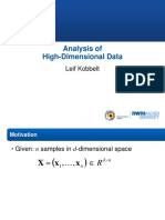 Analysis of High-Dimensional Data: Leif Kobbelt