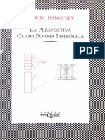 Panofsky Erwin La Perspectiva Como Forma Simbolica