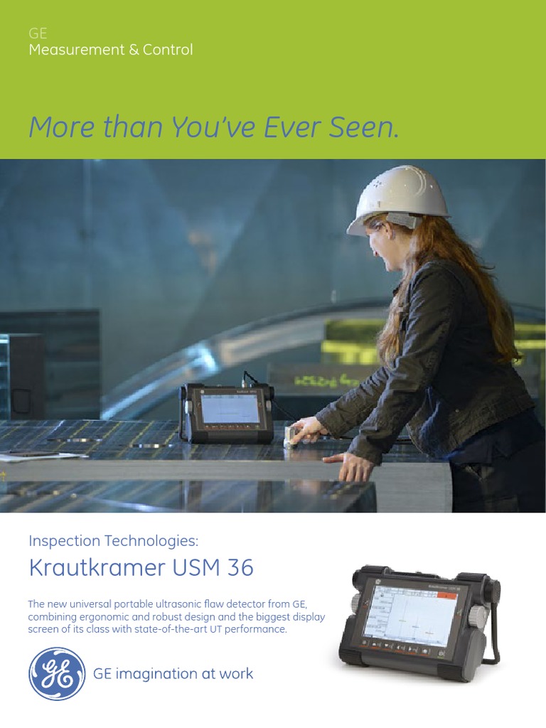 Krautkramer Usm 36 Brochure | PDF | Welding | Construction