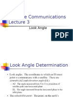 Satellite Communications: Look Angle