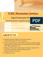 UAE Embassy Certificate Attestation Procedure