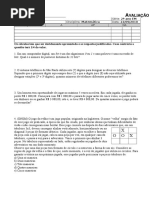 16Avaliação 1 Segundo Ano 3a Trim 22-09-10 Análise Combinatória
