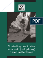 Indg249 - Controlling Health Risks From Rosin (Colophony) Based Solder Fluxes