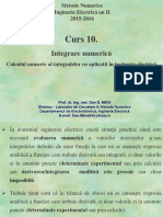 Curs 10.: Integrare Numerică