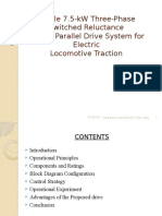 Double 7.5-kW Three-Phase Switched Reluctance Motors Parallel Drive System For Electric Locomotive Traction