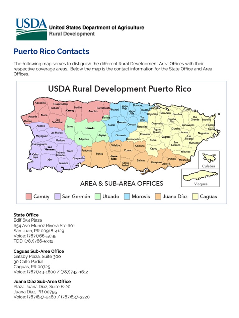 USDA Rural Development Offices PR | PDF | Sports & Recreation | Social ...