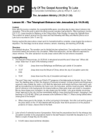 Luke Study Guide 19 29-21 38 The Jerusalem Ministry No Hide