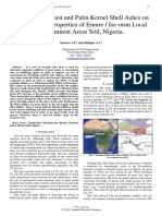 Effects of Sawdust and Palm Kernel Shell Ashes on Geotechnical Properties of Emure / Ise-orun Local Government Areas Soil, Nigeria 