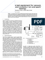 High-Voltage Test Equipment For Vacuum Interrupters and Contacts ('Arc and Spark' Testing)