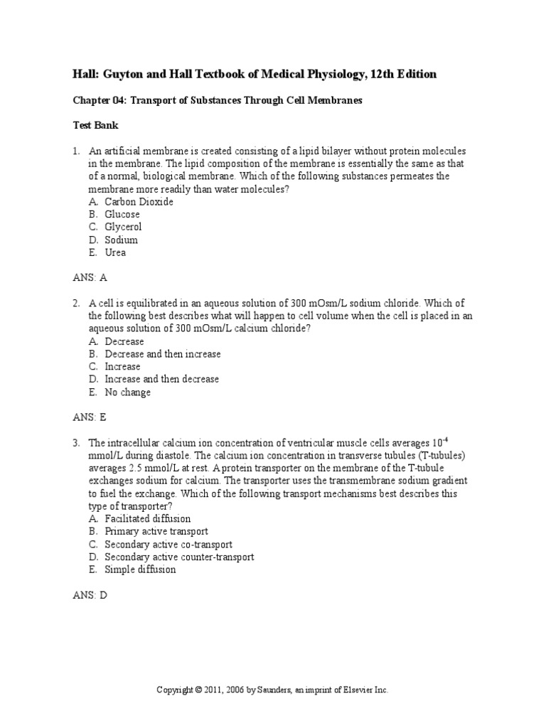 Chapter 04 | Cell Membrane | Biochemistry