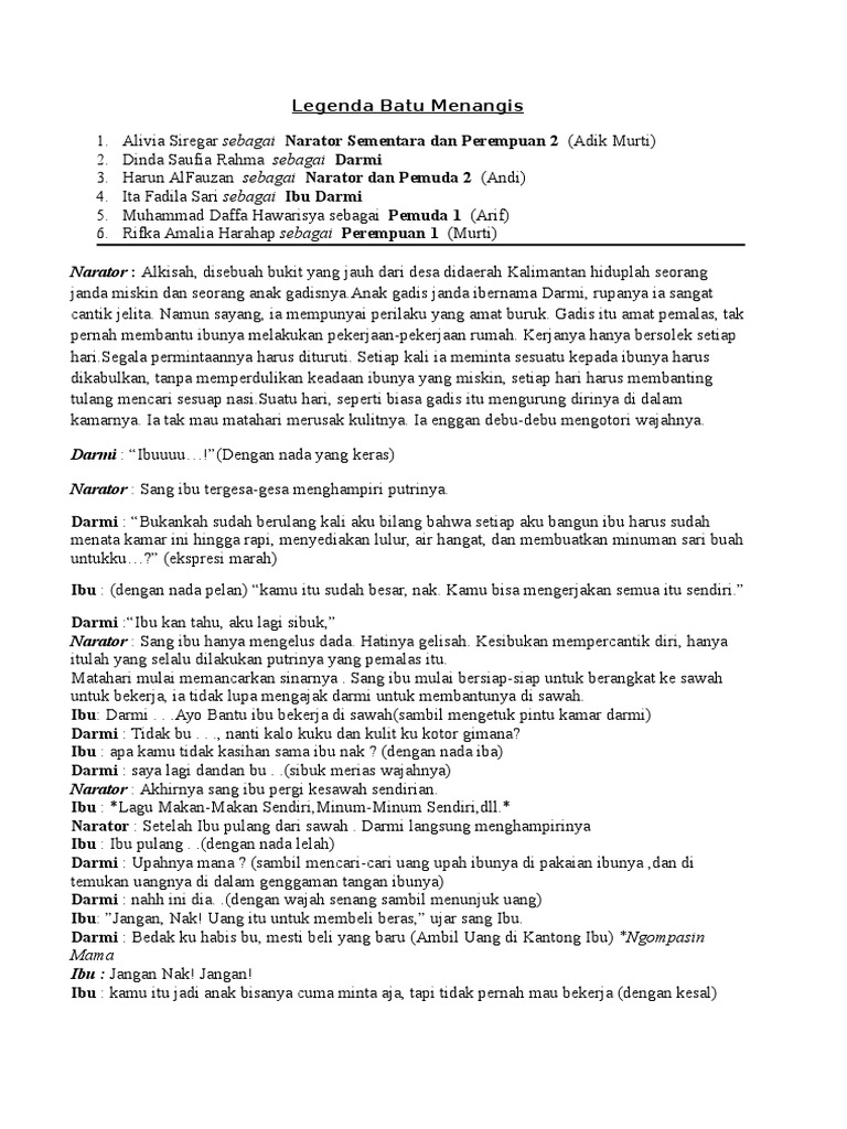 Legenda Batu Menangis Pdf