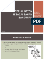 Material Beton Sebagai Bahan Bangunan