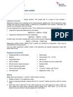 RSC Preparation of Magnesium Sulfate Student