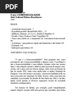 FRY, P. O Que é Homosseualidade