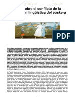 Escribano Daniel - Nota Sobre El Conflicto de La Unificación Linguistica Del Euskera