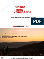 Turismo Rural Comunitario en El Perú. Resultados y Perspectivas de La Estrategia. Por Leoncio Santos