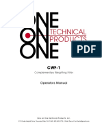 CWF-1 Operators Manual 