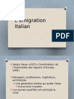 L’Émigration Italian