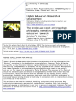 Narrative and Higher Education Research Scutt and Hobson