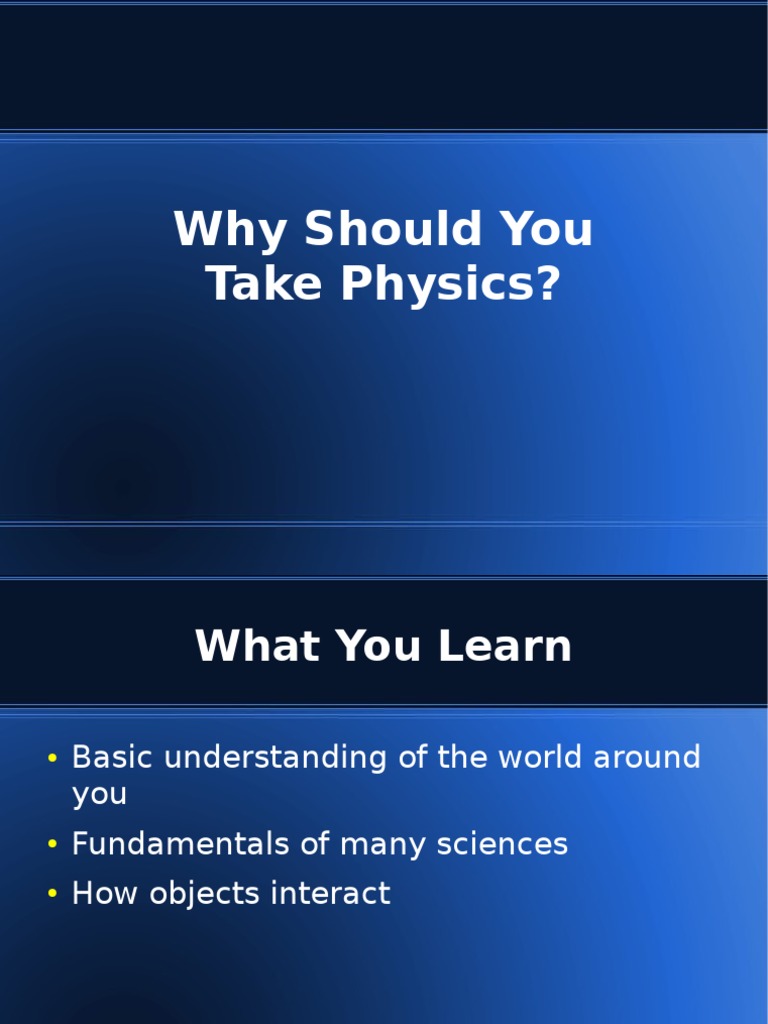 Benefits of Studying Physics | PDF