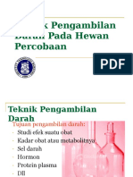 Teknik Pengambilan Darah Pada Hewan Percobaan