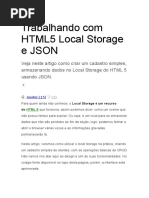 Trabalhando Com HTML5