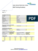 Training Registration Ssa