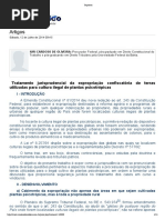 Tratamento jurisprudencial da expropriação confiscatória de terras utilizadas para cultura ilegal de plantas psicotrópicas