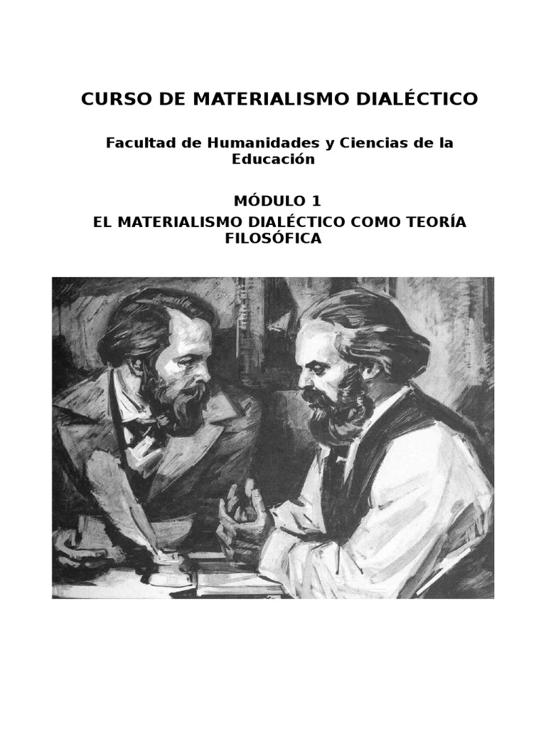 Módulo 1 Fhuce Materialismo Dialéctico Descargar Gratis Pdf