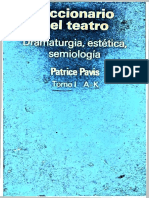Pavis Patrice - Diccionario Del Teatro - Dramaturgia Estetica Semiologia Tomo 01 (A-K) - Proc1